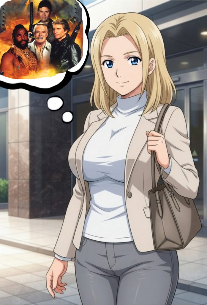 その後彼女はAチームと接触し、彼らの真の素性を知る事になる。以上モキュメンタリー終了。