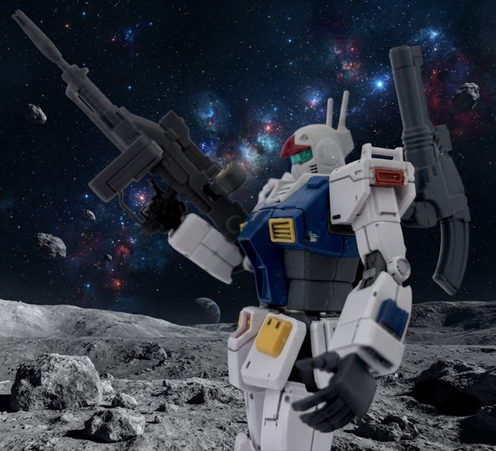 簡易型とはいえ、この時点でV作戦のモビルスーツ群が単純な組み換えで複数のバリエーション機を産み出そうと躍起になっていた事がうかがえる。
