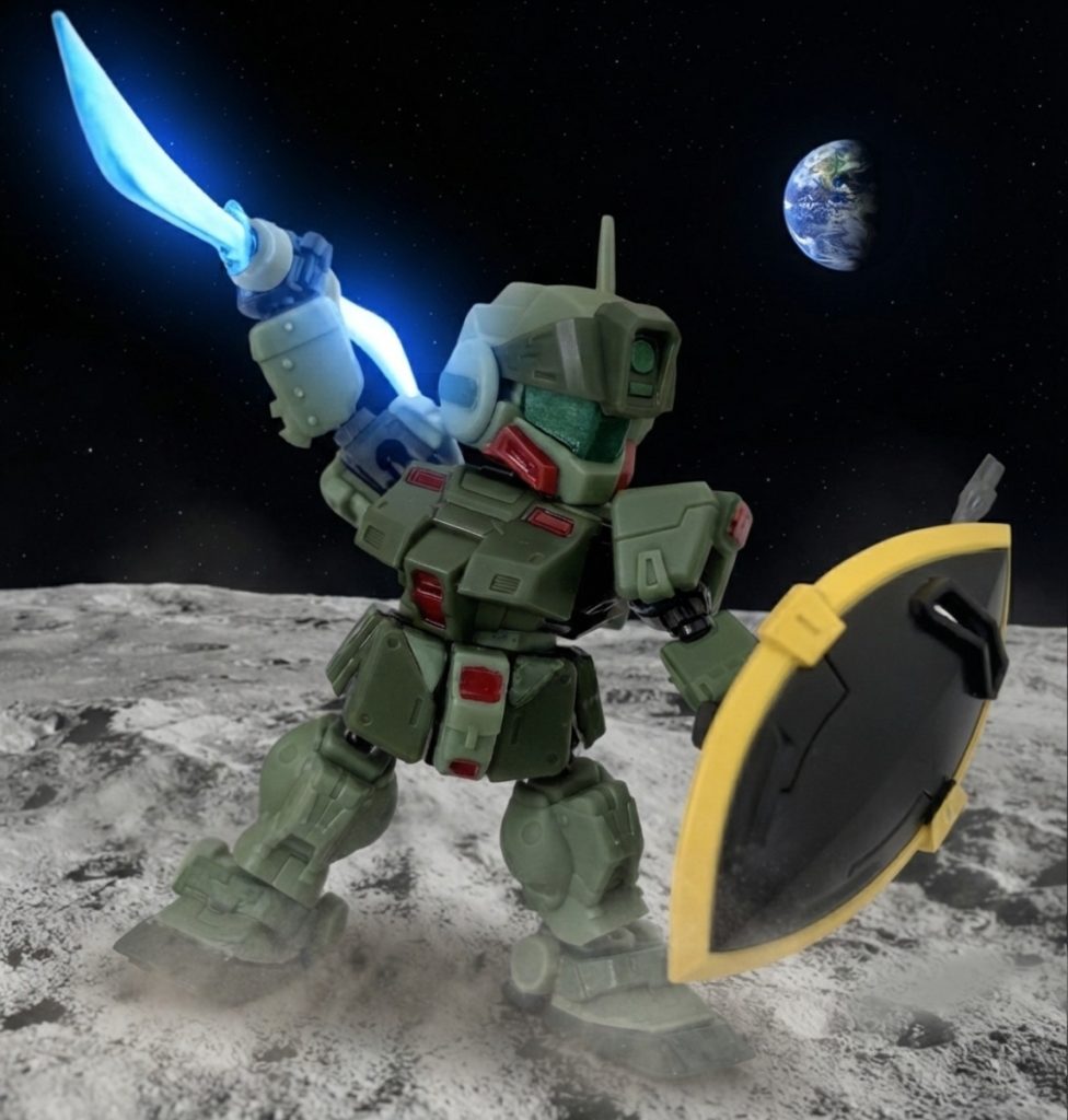 新素体のおかげで可動範囲が劇的に広がった(zaku-kao5)