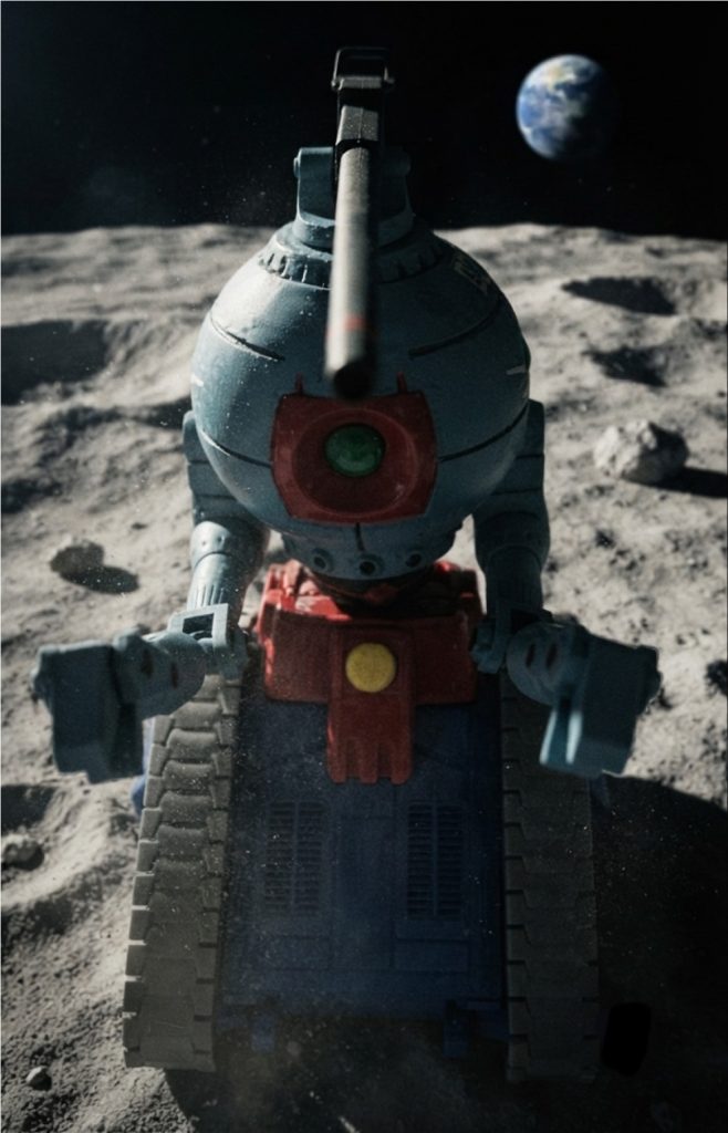 NASAもビックリな向きを反対にしての逆走も余裕である(gundam-kao3)