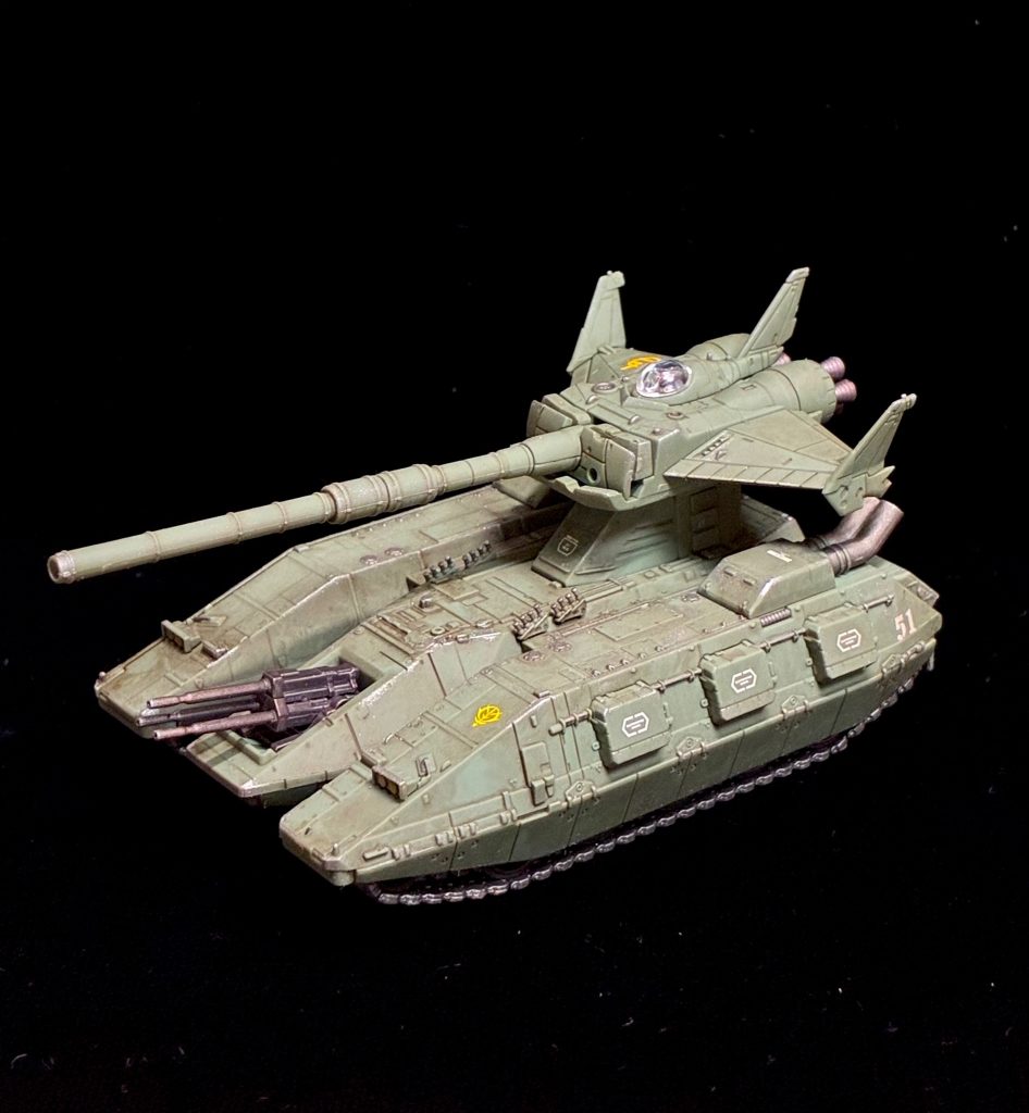 戦車ですのでしっかり目にウェザリングしております。細かいディティールにうまく汚れが入り、情報量が多くなりました。
