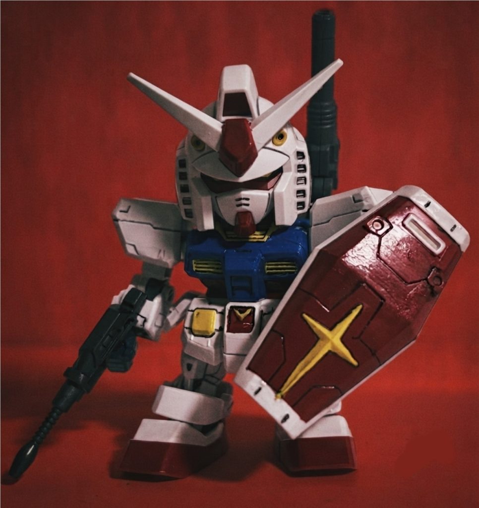 安彦絵っぽく。武器はクロスシルエットの陸戦型から流用して黒くすれば局地型ガンダムにアレンジできるかも(gundam-kao6)&nbsp;