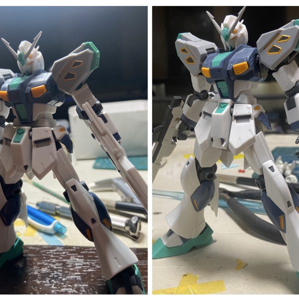 始めたはいいのですが、量産型νガンダムがカッコ良すぎてディテールアップの沼にハマってしまいました😭なんですかこのイケメンは！！見えなくなるのにスジボリ、スタイル変更に全力出してます😆とりあえずフェイスを奥まらせて小顔化。ヘルメットのバランス変更。胴体の延長。腰の位置を高く改造。シュッとした量産型νガンダムにしてます。インコムユニットも付けちゃいそうです。（そのうち発売すると思いますけどね…）ガワ（本体）のカッコ良さも異常なのでどう改造しようか楽しみです😆ミキシングコンは無理そうですね…&nbsp;（2枚目）