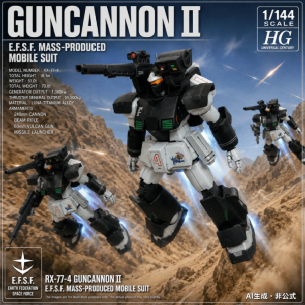 1/144  ガンキャノンⅡ