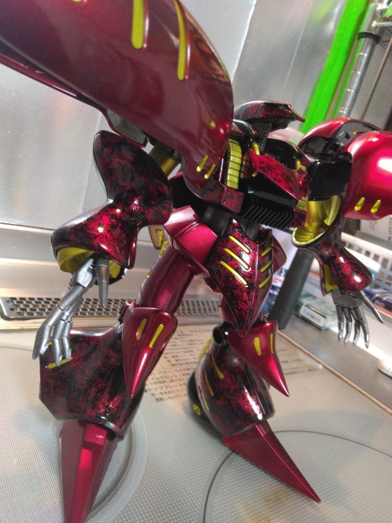 MG キュベレイ ラップ塗装 + キャンディ塗装