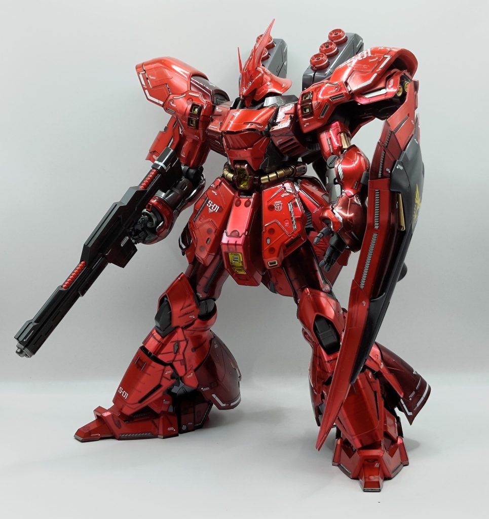 通常モード+ショットライフル。ストフリの時はあまり目立たなかったのでデカール貼らなかったけど今回はベースが、赤系なのでほぼ使い切リました。