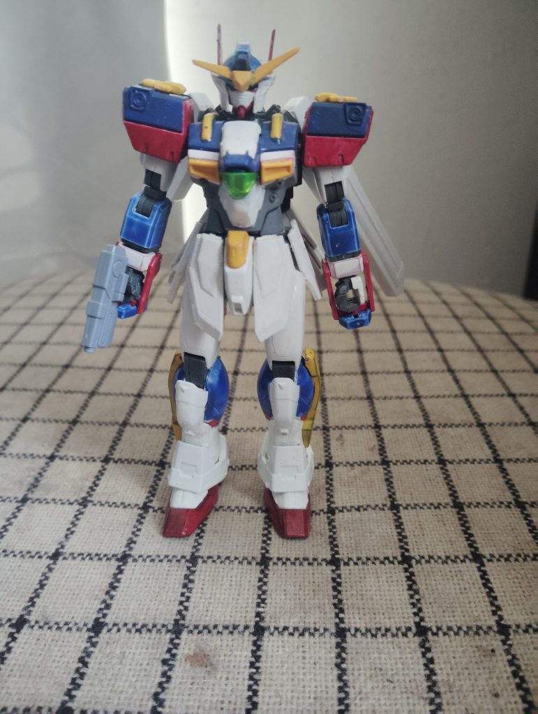 某スーパーロボットシリーズの主人公機みたいなミキシング作品その名も　FXR-1&nbsp;F　クロスボーンパーツX　GXディバイダーパーツR　〇―1のカラーリング的な気合い要素これでもガンプラバトルしてみたい。