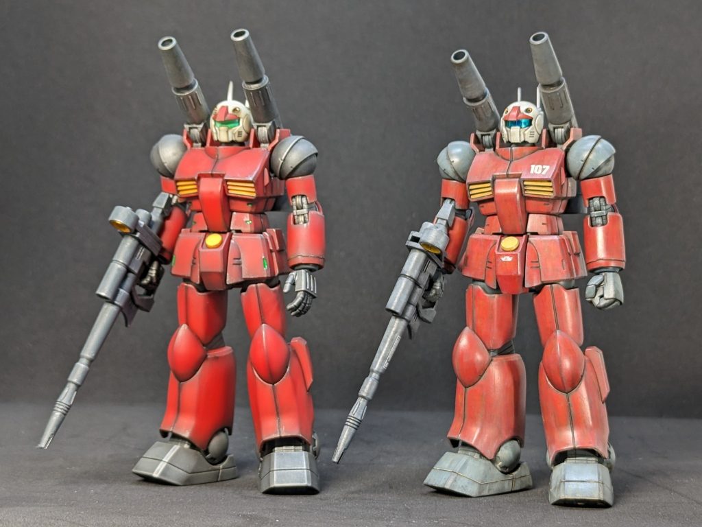 無加工成型色仕上げと比較