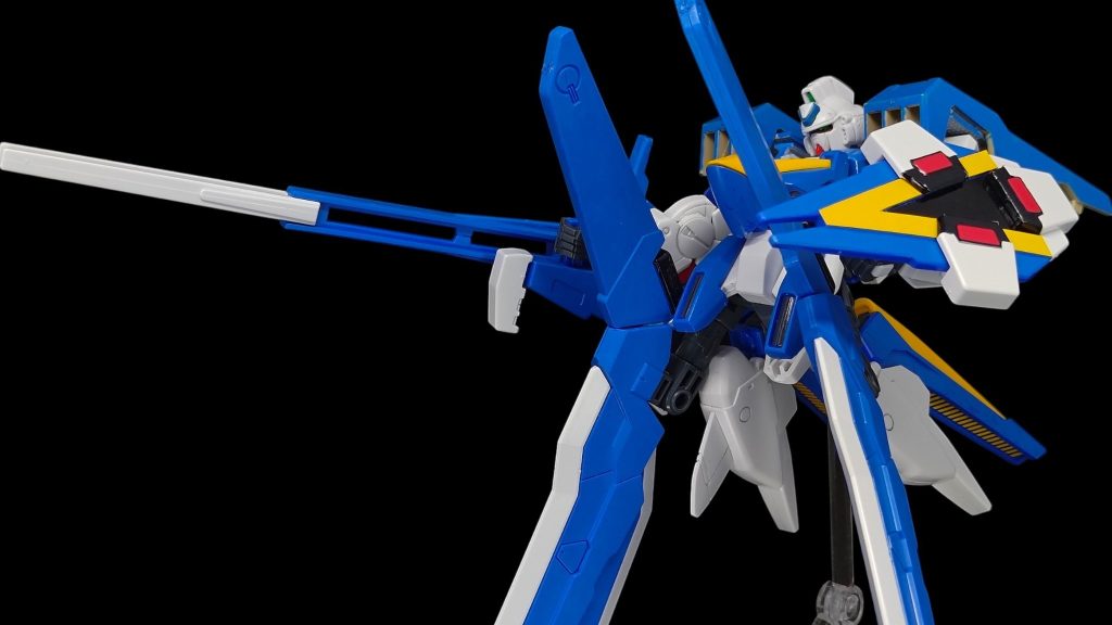 使っているパーツは以下です。・頭、腕、胸部アーマー、腰部、バックパック…HG V2アサルトバスター・脚…HGブルーフレームセカンドＬ（のタクティカルアームズ）・胴体…HGガンダムエアマスター・肩アーマー…HG百里・脚と腰の接続…オプションパーツセット