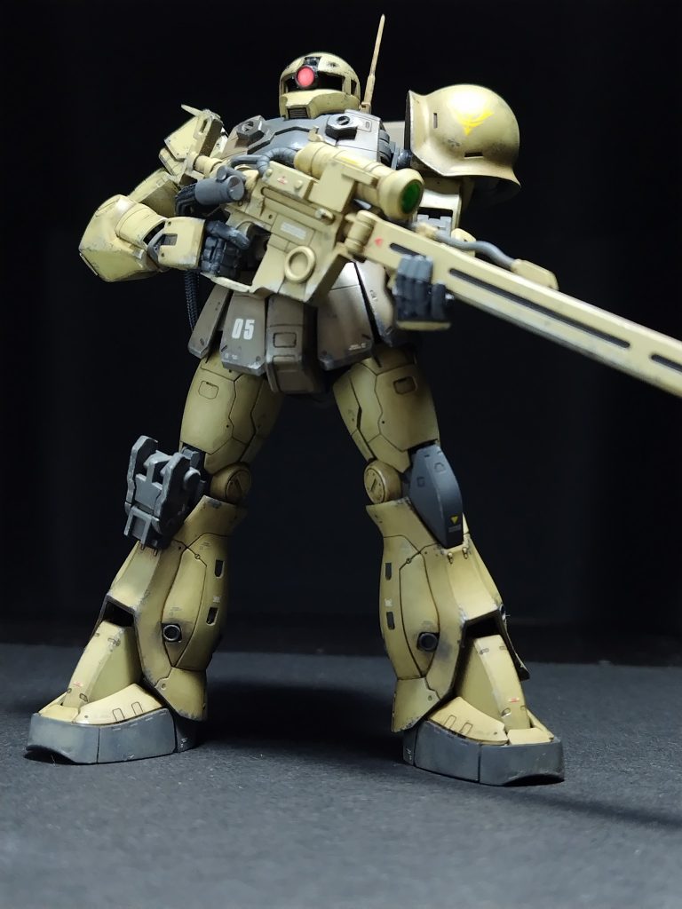 HGUCザクⅠスナイパータイプ＋RGシャア専用ザクII–4枚目/制作者：nk