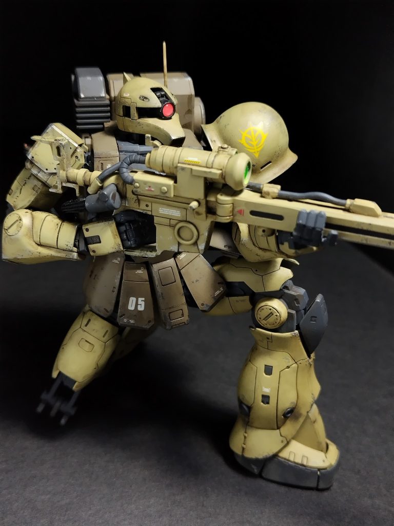 HGUCザクⅠスナイパータイプ＋RGシャア専用ザクII–6枚目/制作者：nk