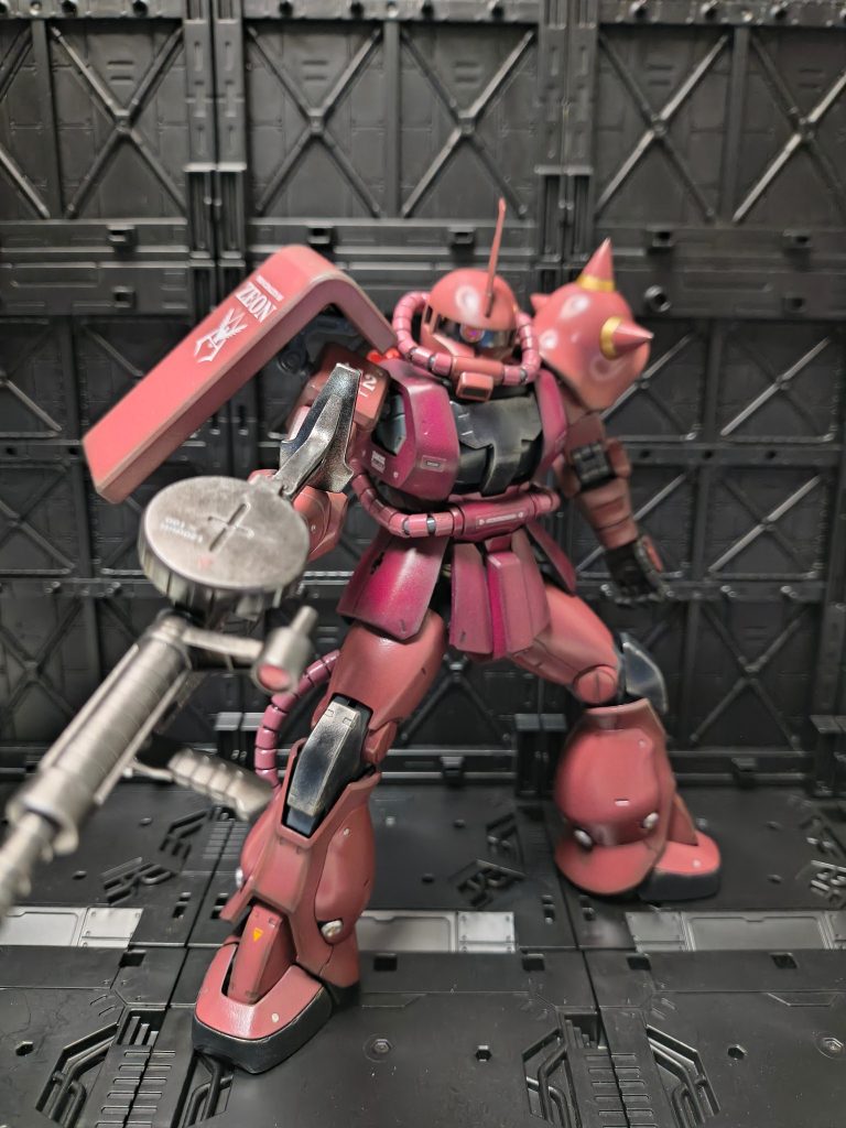 MGシャア専用ザクII2.0良いキットですね!素組みでも十分カッコイイです😊