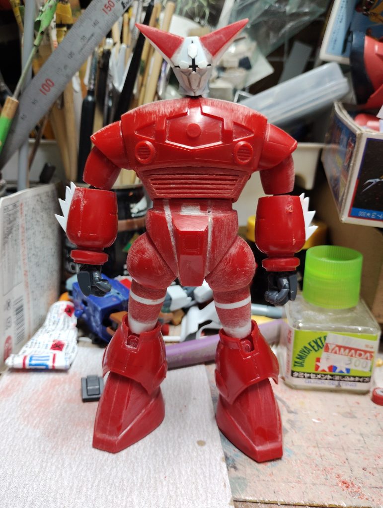 制作途中頭はHGギャンです