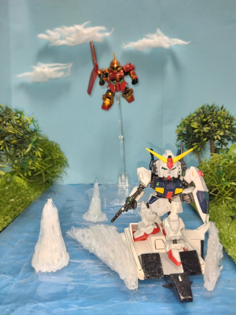 「どうした！？ここは地球だぞ！エゥーゴよりも俺たちの方が有利なはずだ！」「ウェーブライダーだけでは無くて、ホバー機能もあったのか。」「カミーユのマークIIは。」