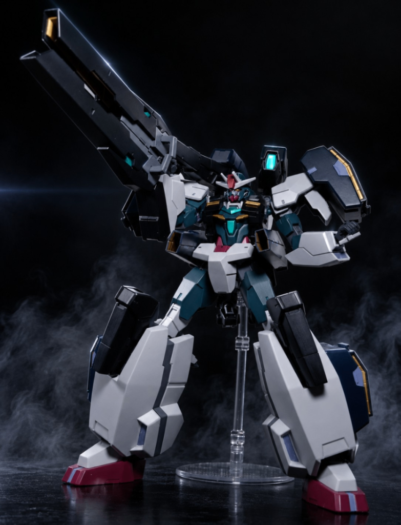 一度はやってみたかったアーマー化ミキシングなんですが、やっぱり難しかったですね。特にボディ部分がですね、セラヴィーの胴体を刻んでパテを埋めてetc。正直もうやりたくない…(gundam-kao5)故に、なんとか最後までやりきる事が出来て、達成感の高い作品でした(gandam-hand2)ということで以上、セラヴェクスガンダムでした。最後までご覧頂きまして、ありがとうございます。どうか次回も見てやってください(gandam2)