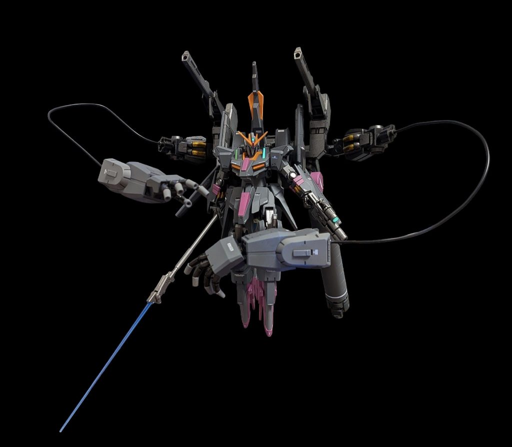 以上、オリジナルミキシング機体 ZII改［サイコ・アーム装備型］でした！最初はZIIで何かミキシング機体を作りたい！というところからスタートしたものでしたが気が付けばちょっとA.O.Z味もある機体として完成しましたゴテゴテ機体最高