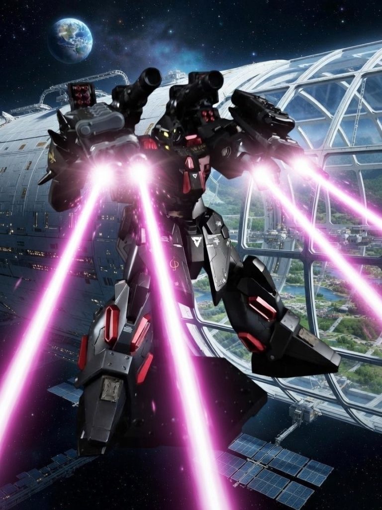 Nebula( BLASTER)大口径ビームとミサイルをとにかく撃ちまくって味方機の援護と支援、主に敵艦船撃破を目的とした武装です。