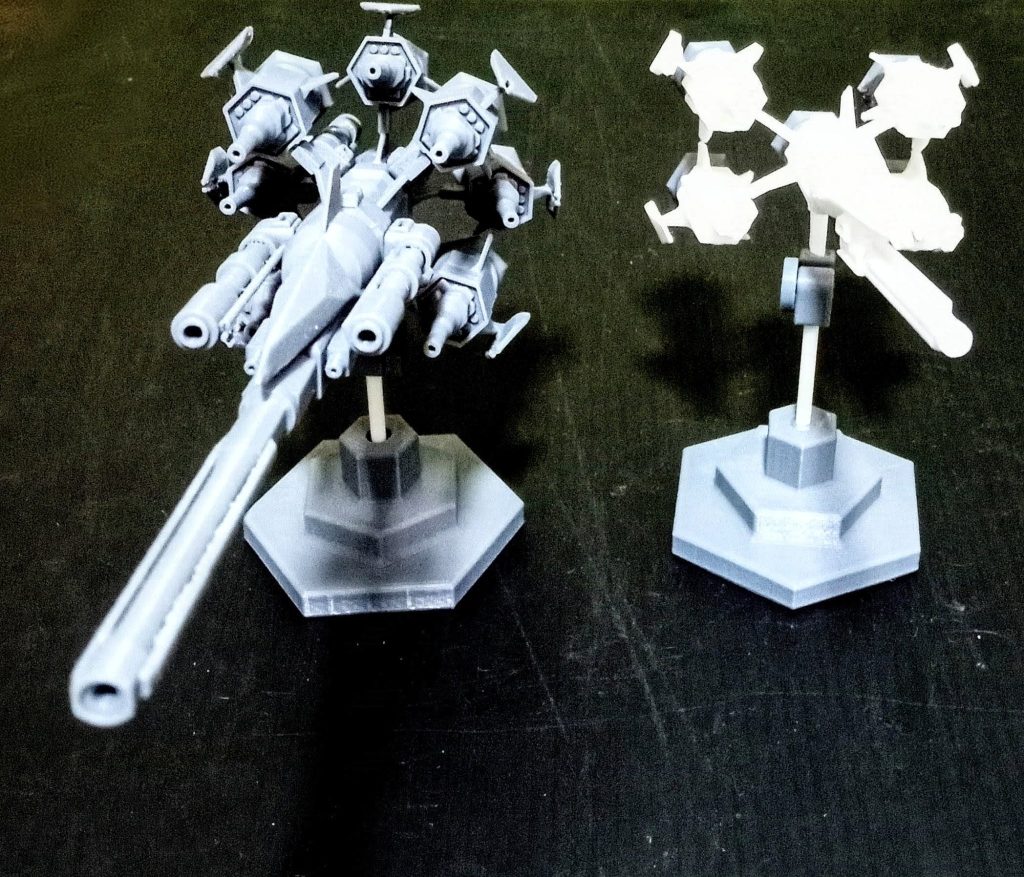 無線型ガンバレル8基とメイン武装リニアカノン、あと前後4基のビームガンの重武装型。