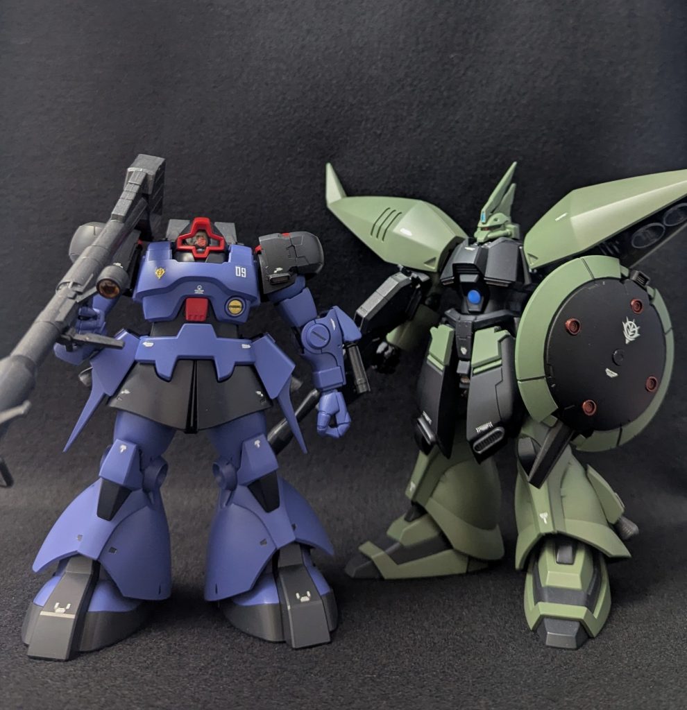 関連する過去作リゲルグJ型改と並べてみました