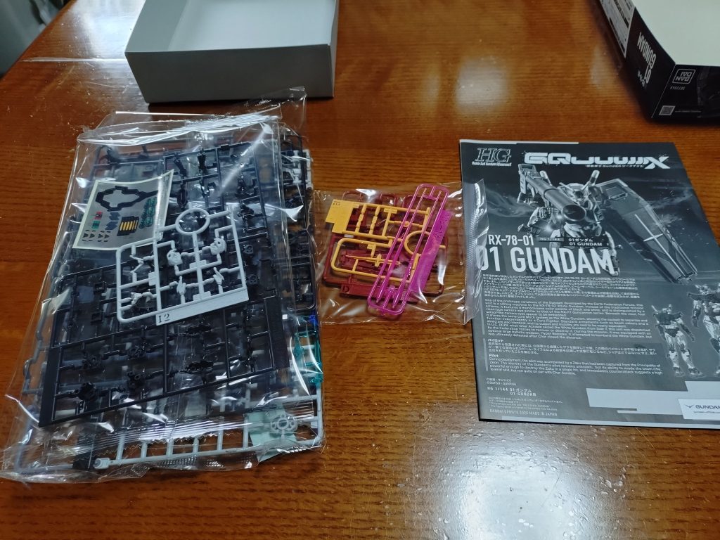 HGなのでパーツ数も少ないです。