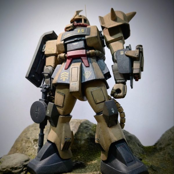 第15弾　旧キット1/144　MS-06D　ザクデザートタイプ現代風改修