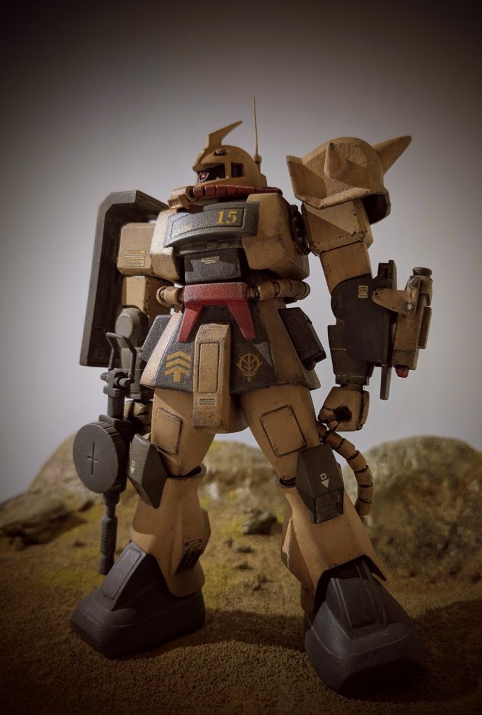 第15弾　旧キット1/144　MS-06D　ザクデザートタイプ現代風改修