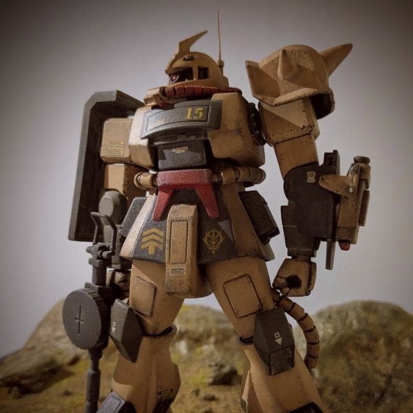 第15弾　旧キット1/144　MS-06D　ザクデザートタイプ現代風改修