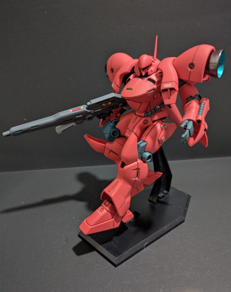 機動戦士ガンダム0083で登場した強襲用モビルスーツでパイロットはシーマ様✨️型番は「AGX-04」でガンダム試作4号機『ガーベラ』を改装した機体となります