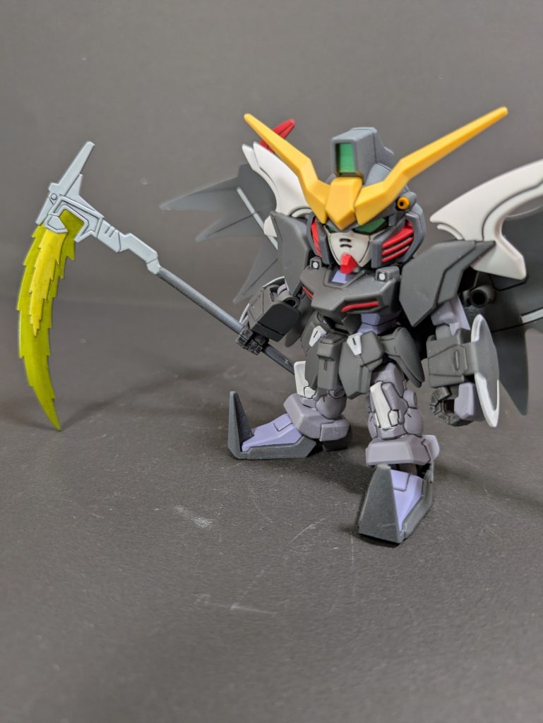 ビームシザースは羽と合わせてハンマーみたいになるなど、SDEXオリジナルギミックがありましたが接続軸が目立つのでCut‼️持ちて部分も塗装ハゲが怖く塗装せずに上だけグレーにしました😅SDEXのラインナップは主人公機が多いですが、やはり人気機体なんでしょうね😁他、MSも追加して欲しいですね😭&nbsp;
