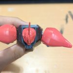 ゲルググJに肩関節の引き出し機構を追加&nbsp;可動範囲はまだまだ。胴体と肩ア[…]