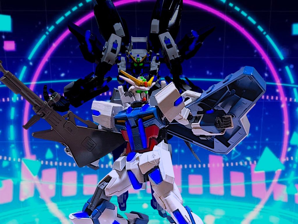極限進化の青い炎（ブルーフレア）エクストリームガンダム・エルデ