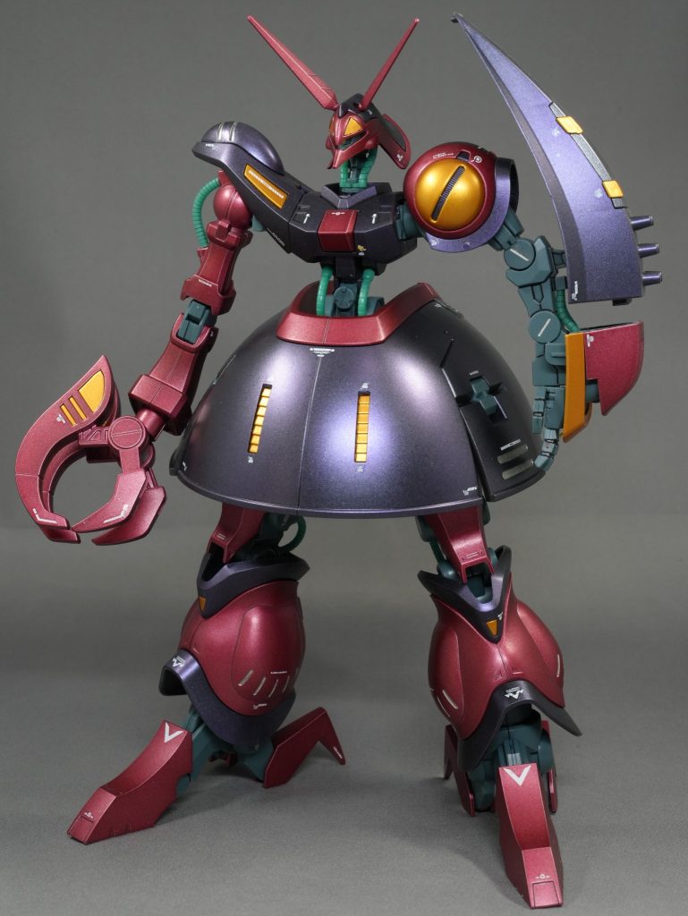 イージーペインターで塗装をはじめた初期の作品。塗装レシピはうろ覚えですが・・・ピンク：成形色にクレオス GXメタルブラッディレッドパープル：クレオス GXメタルブラック→クレオス アメジストパープル&nbsp;イエロー：成形色にガイア スターブライトゴールド&nbsp;