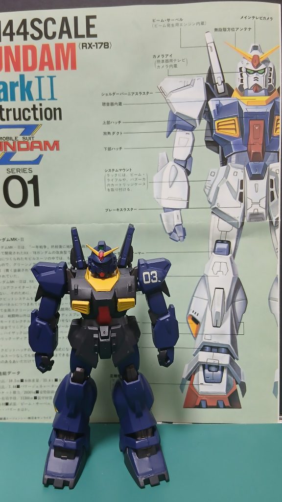 何十年ぶりに旧キットガンダムマークII説明書がなつかしいな～～😁