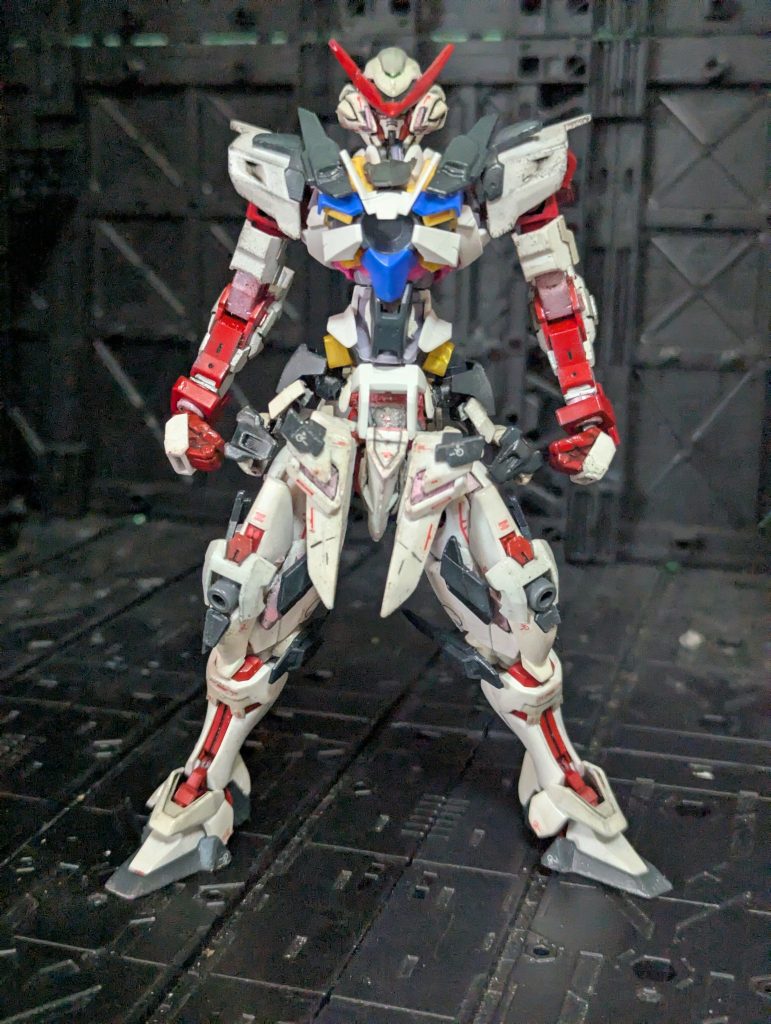 胴体と腰回りを作り直し、頭部を塗り直し