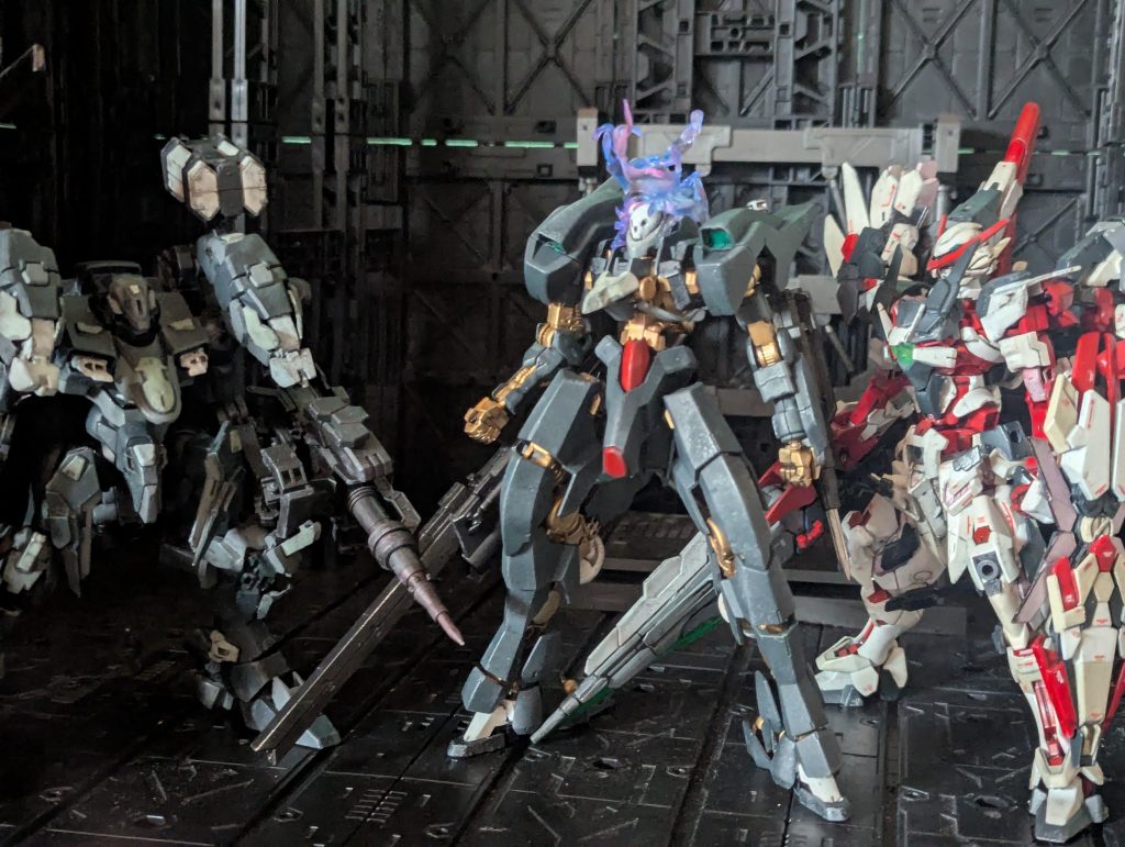 これまで投稿したガンプラとのサイズ比較ハウンドカスタムの頭頂高は通常のザウォートとほぼ同じ