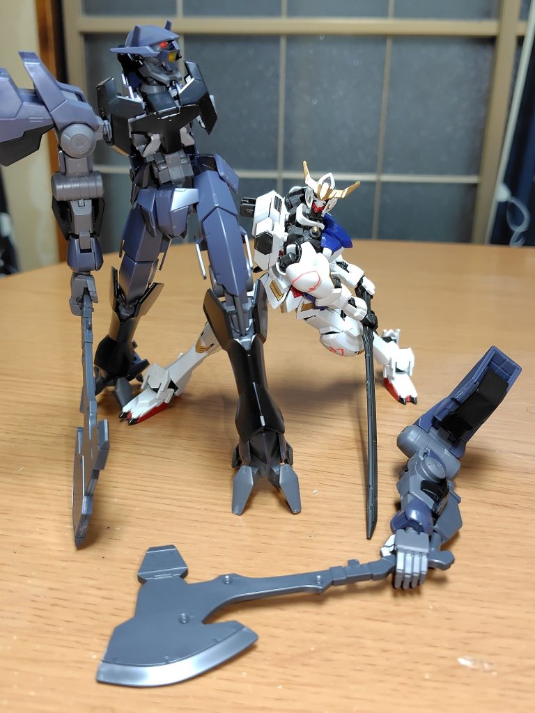 テイワズの太刀で装甲の隙間のフレームに直接切断。これ以降形勢逆転！