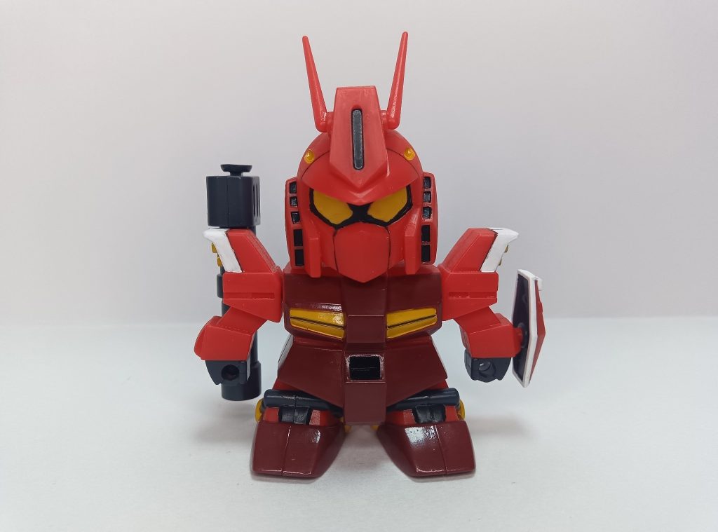 赤龍頑駄無の鎧と武器はオラザク投稿作に使って素体のレッドウォーリアが無傷で残り、コレも今後改造に使う予定なので、とりあえずゲート処理だけして水性ホビーカラーで塗装しました。