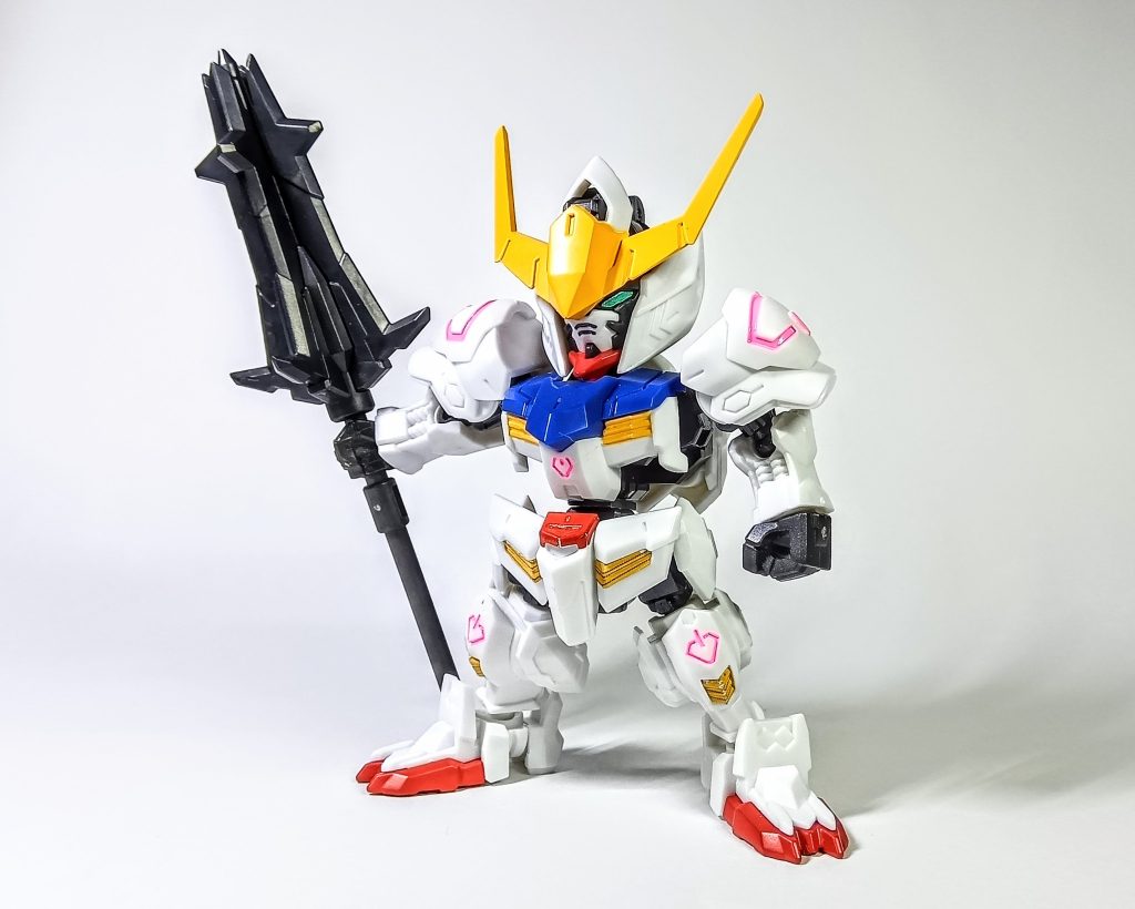 作品名：モビリティジョイント<p>この間、偶然見つけたモビリティジョイントのバルバトス。 評価が良さそうなので購入してみました。このシリーズは初めてなのですが、SD体型なのによく動きますね。カッコイイし、かわいいです。 ツインアイとピンクのセンサーのみ塗 [&hellip;]</p>
