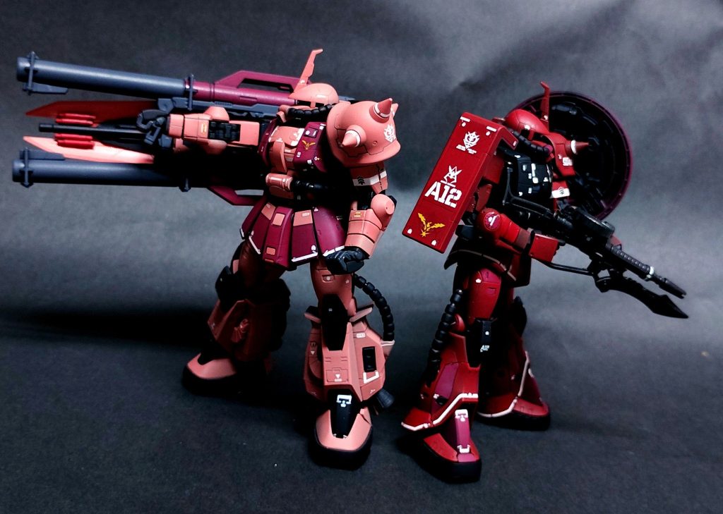 1/144 RG 高機動型ザクⅡ(チームモンストル)ダブルバズーカ装備　–4枚目/制作者：だんくら工房・mk戦車