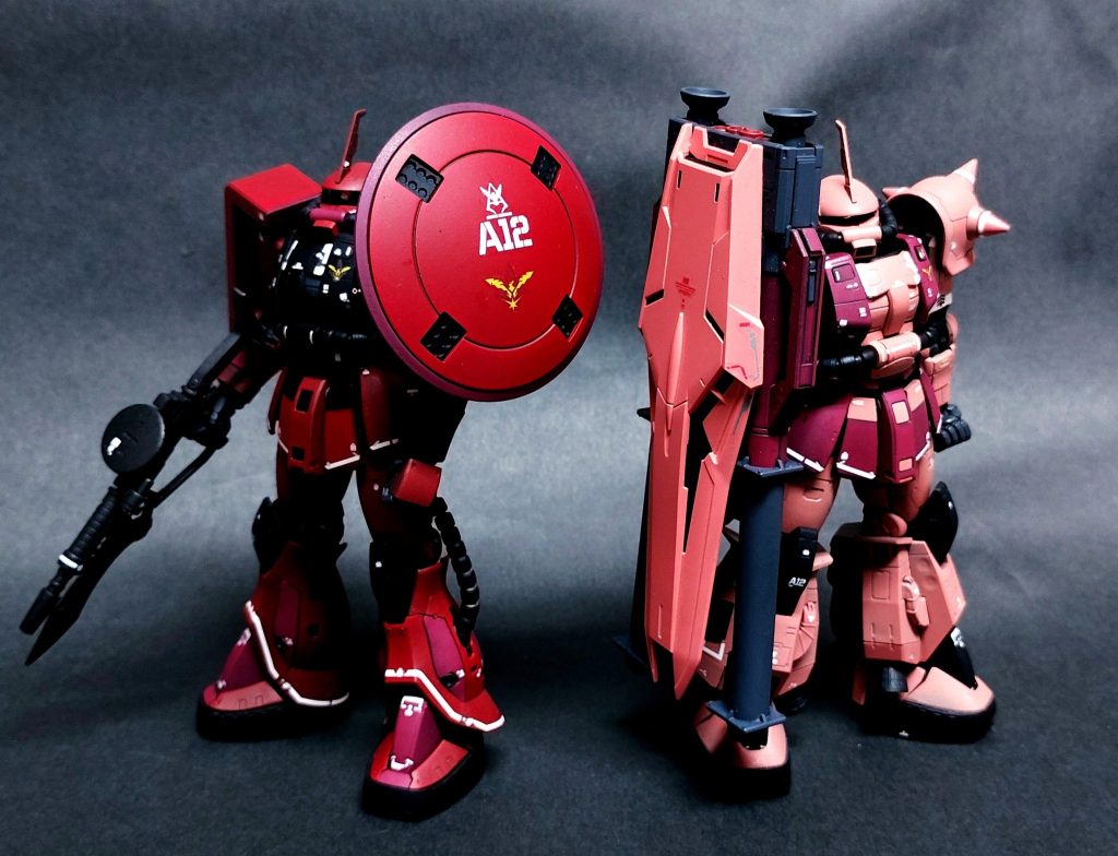1/144 RG 高機動型ザクⅡ(チームモンストル)ダブルバズーカ装備　–3枚目/制作者：だんくら工房・mk戦車