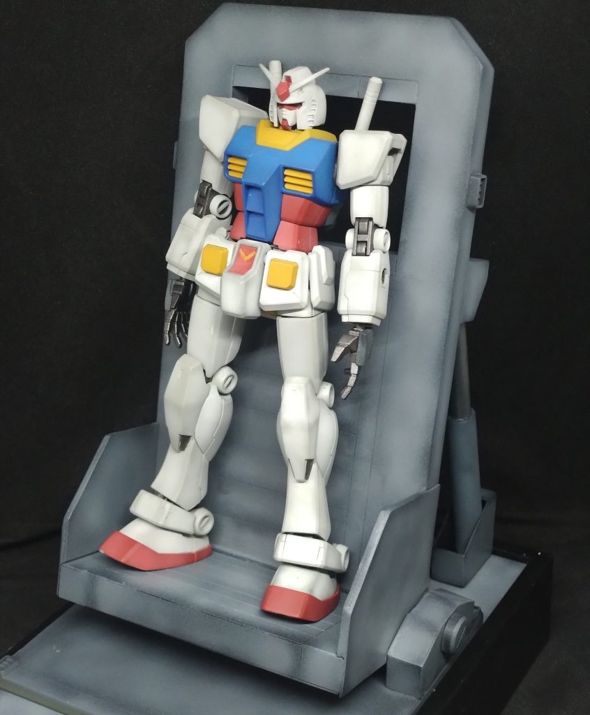 HGUCガンダム＋自作MSハンガー