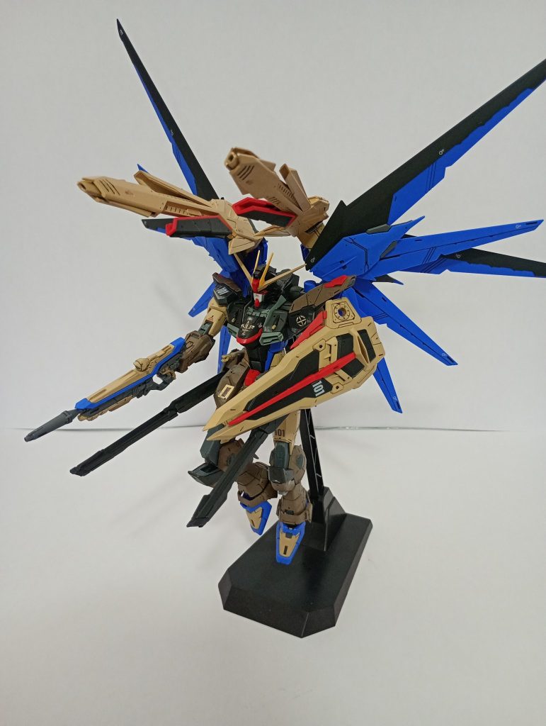A diferencia del Freedom Gundam, este 
