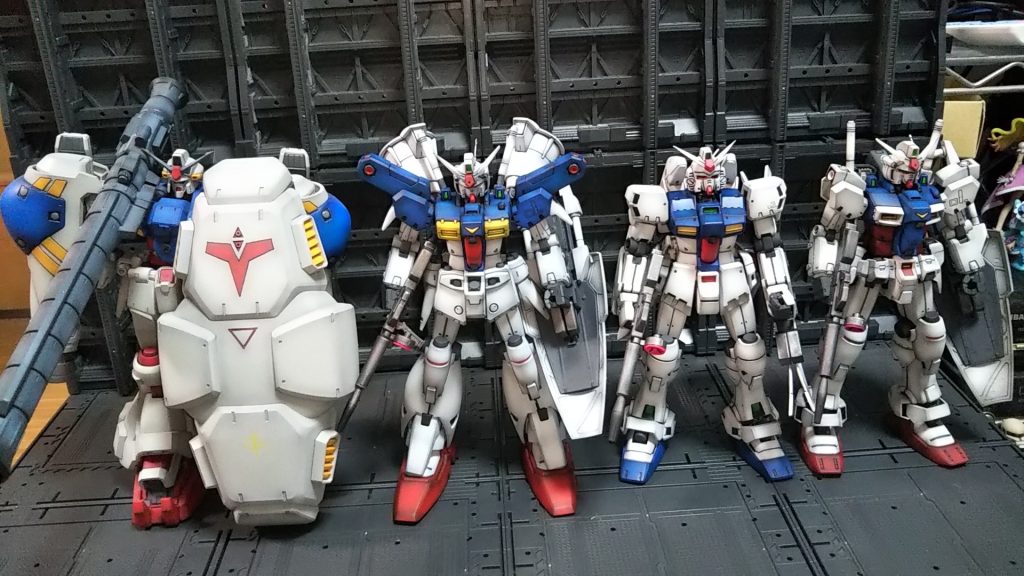 ガンダム試作シリーズ（MG）揃い踏み