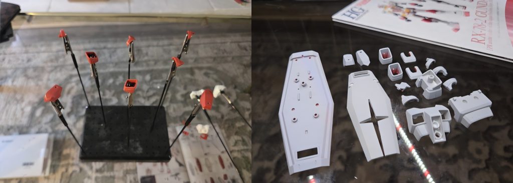 Primering the parts that require color change