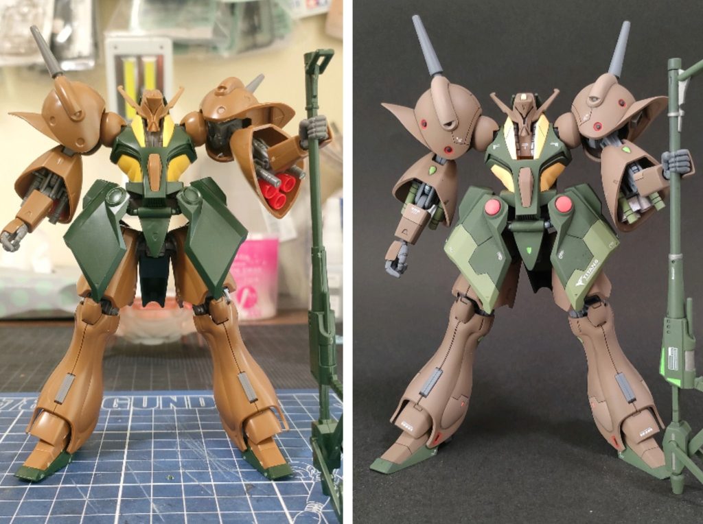 ビフォーアフターガブスレイは古いキットですがそのままでも十分カッコいいです！