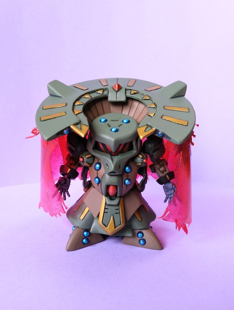 『この魔力のマント、お前たちに貫けるかな？』呪術士ガイトラッシュMP2000魔道士軍団の塔の封印を守護する。このっ、カードダスと同じアングル・ポーズがやりたかった👍✨