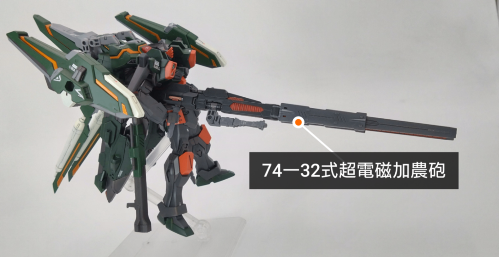 トールシルエットは前々大戦時にムウのストライクガンダムに換装した超距離狙撃用レールガンと大型パワーパックを搭載したストライカーパック『ライトニングストライカー』をライトニングバスター用に更に遠距離用の精度向上と更に容量大型により稼働時間強化したシルエットシステムである！