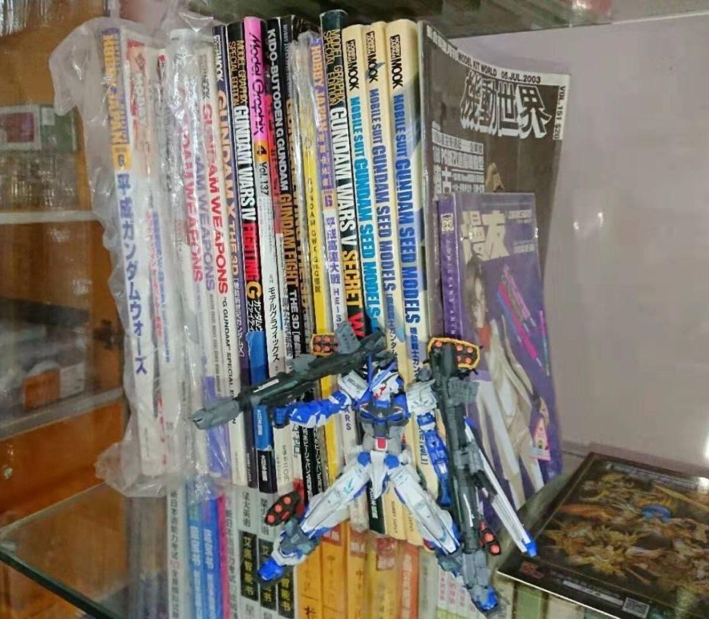 RG•ガンダムアストレイブルーフレーム(フルウェポン仕様)–3枚目/制作者：risuisei