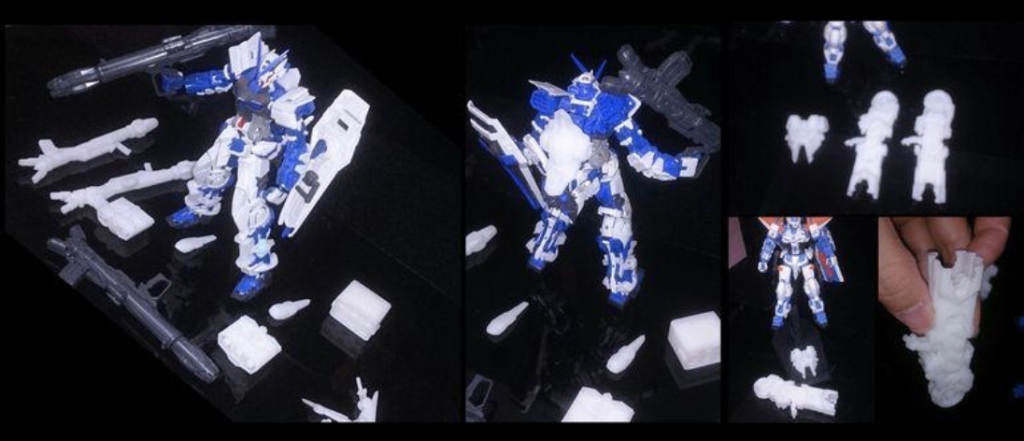 RG•ガンダムアストレイブルーフレーム(フルウェポン仕様)–2枚目/制作者：risuisei
