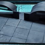 モデリングペースト→モッドポッジ(つや消し)→黒サフ